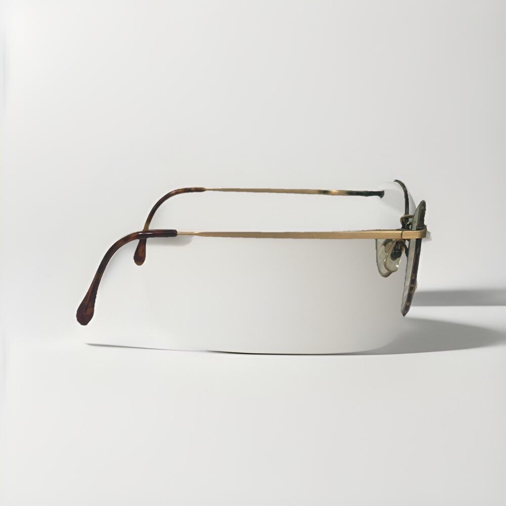 Vtg Calvin Klein CK 203 Oval Tortoise Eyeglasses 140mm ‼️Frames Only‼️ - Picture 2 of 9